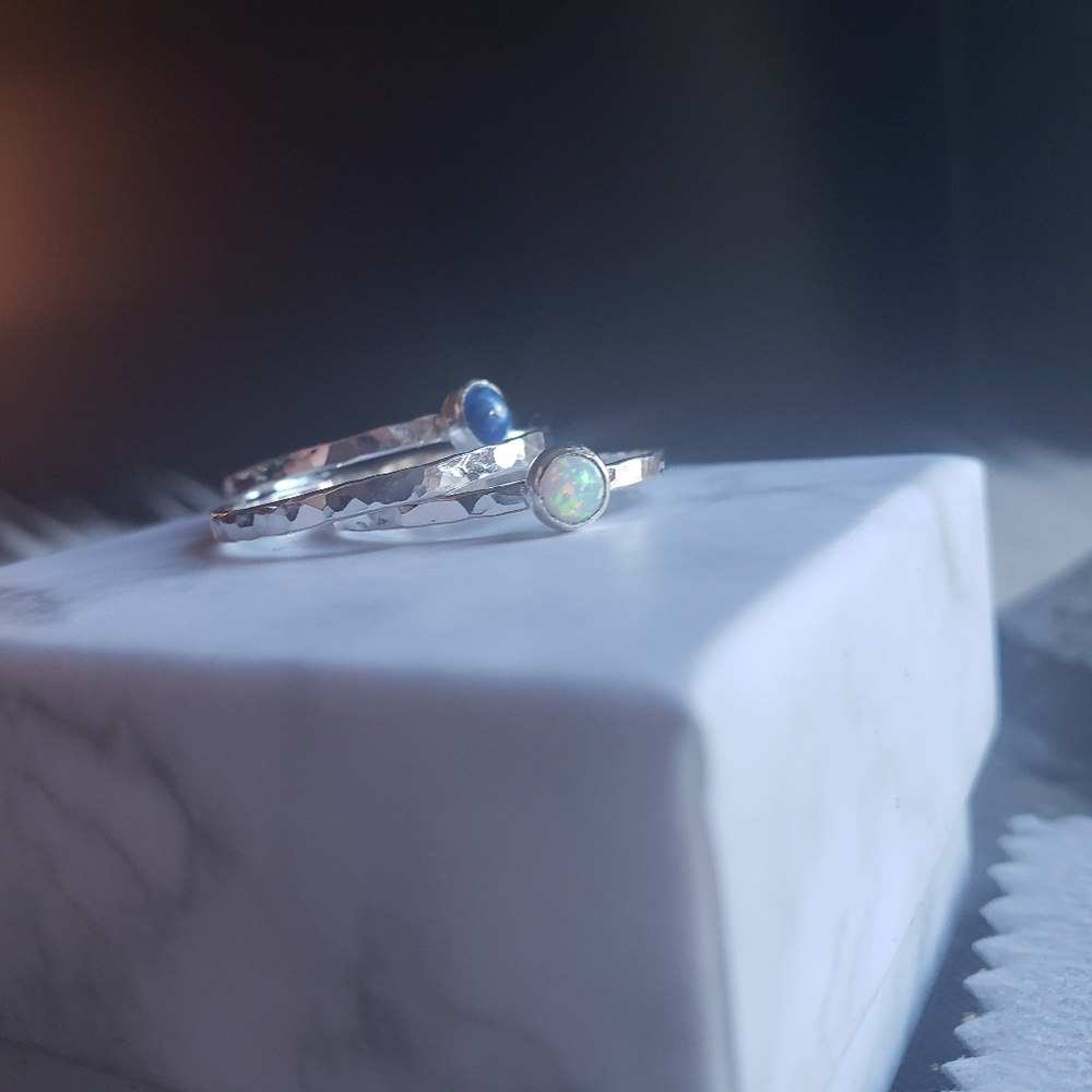 Sterling Silver Stack Rings - Picture 4 of 4